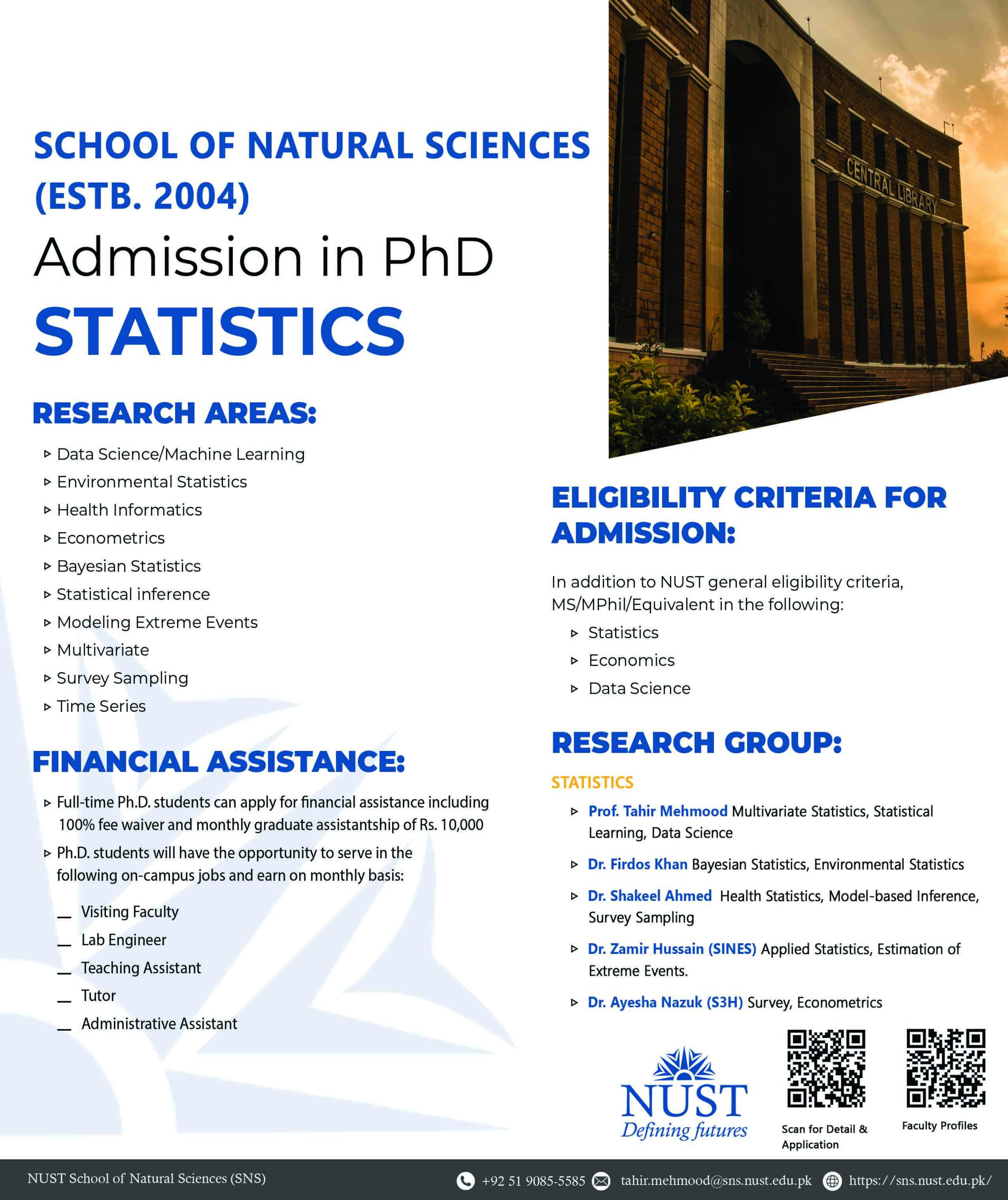 phd admission statistics